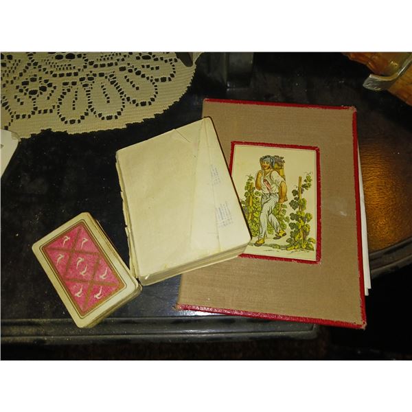 Antique Playing Cards + Antique Journal & Such
