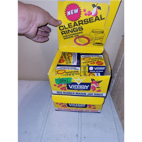2 Cases of Vintage Viceroy Clearseal Rings (one Case is full)