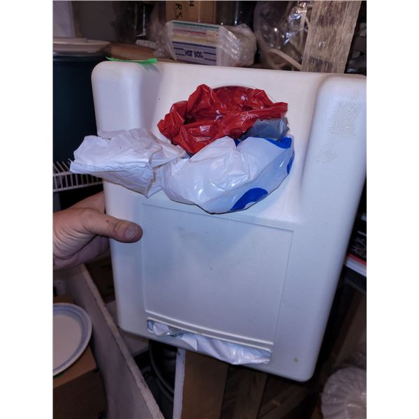 Vintage Plastic Bag Hodler With Plastic Bags (full)