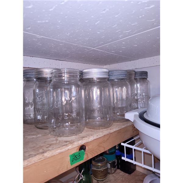 Lot of Vintage Canning Jars