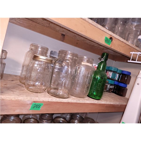 Lot of Vintage Canning Jars +