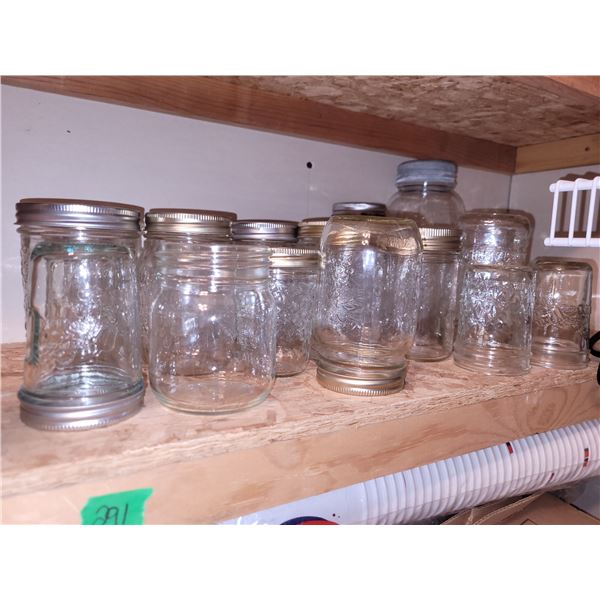 Lot of Vintge Canning Jars