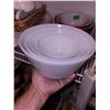 Image 6 : Set of 4 White Nesting Fire King Bowls - Immaculte Condition