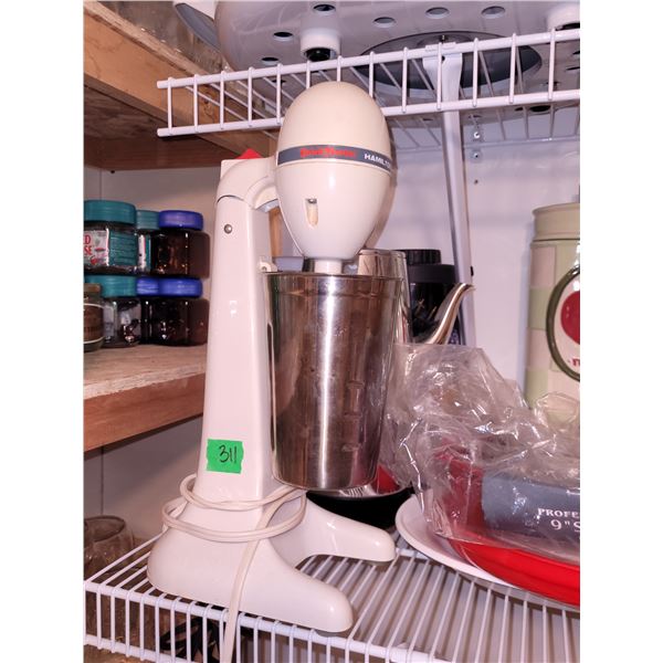 Vintage Hamilton Beach Drink Mixer & Lot of Vintage Coffee Makers and Coffee Warming Vessels