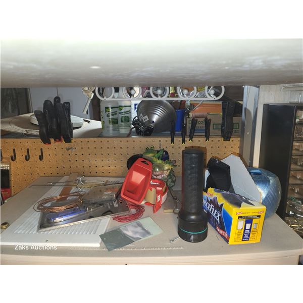 Contents on the Top of Plastic Storage Cabinet