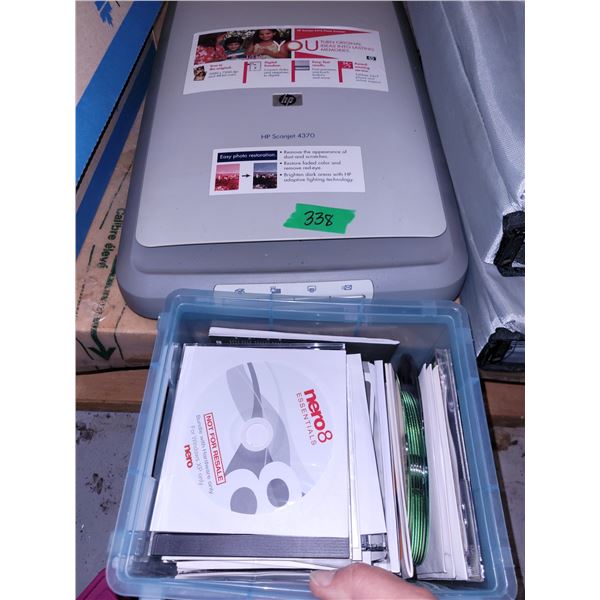 HP Scanjet 4370 + Tote with Various Programs CD Disks