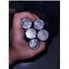 Image 3 : Lot of 5 Rolled Nickes & 2 Quarters - Unknown Dates and Varieties