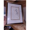 Image 1 : Framed Art (print maybe) Caring Vintage