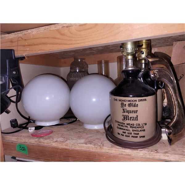 Lot of Vintage Lamps & Hardware & Such