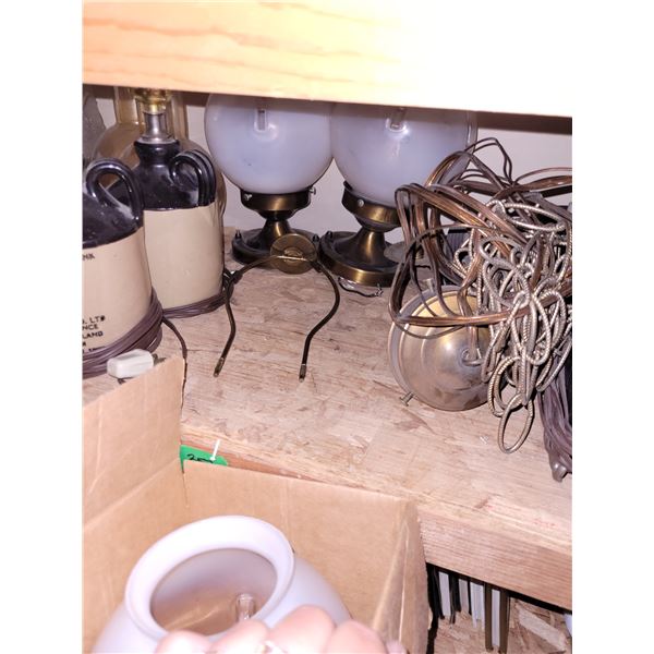 Lot of MCM Lighting - Org Light Globes and Wiring