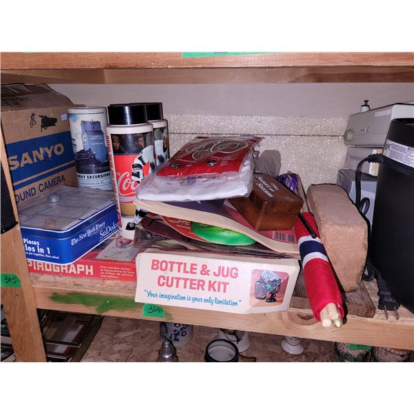 Vintage Estate Lot - Spirograph, Bottle & Jug Cutter Kit +++