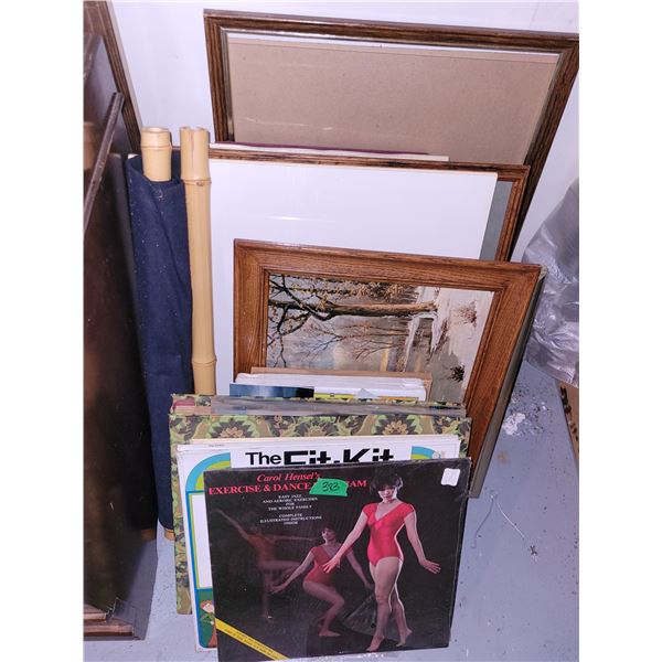 Lot of Vintage Frames & Other Estate Items