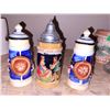 Image 2 : Lot of 3 Vintage Beer Steins