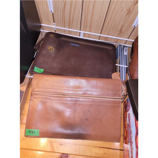 Lot of 2 Vintage File Folders