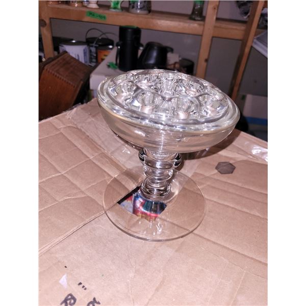 Vintage Glass Flower Frog