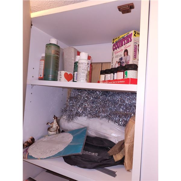 Contents of Shelves - Crafts, Christmas etc