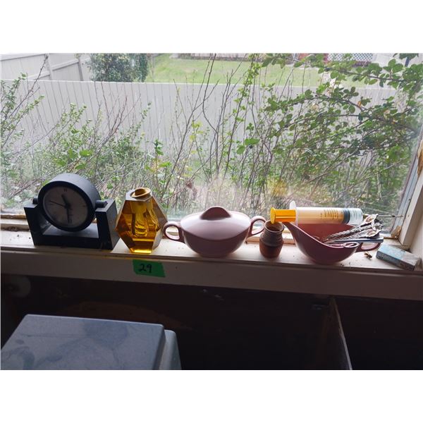 Lot of Estate Decor - Glass VTG Perfume Bottle? +++