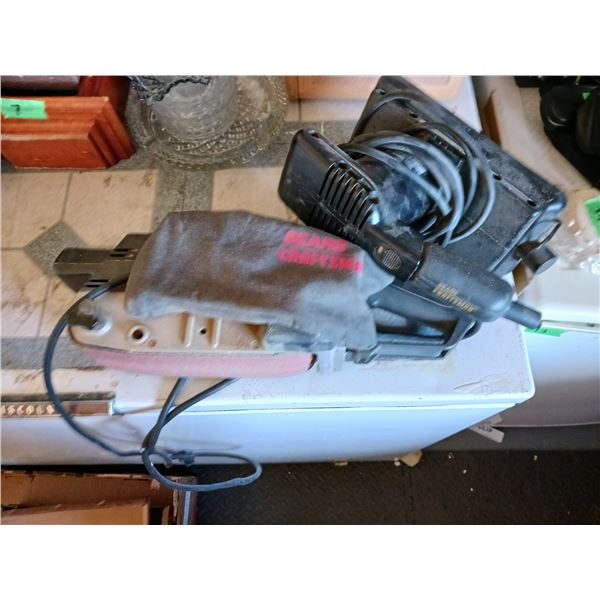 Lot Of 2 Sears / Craftsman Belt Sanders, 3" Belt Sander 120v, Ac-6a-60hz-755~1148ft/min & Profession