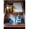 Image 1 : Box Of Workbench Items, Angle Vise & More