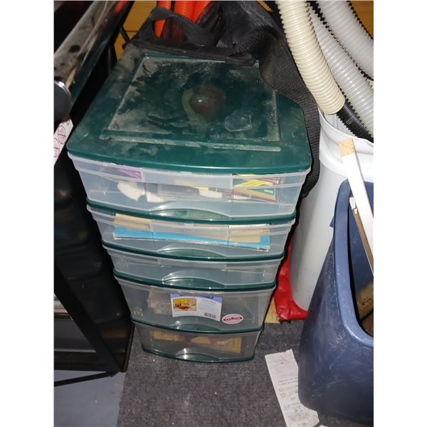 Plastic Orgainzer with Contents