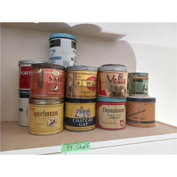 Wonderful Lot of Vintage Tobacco Tins