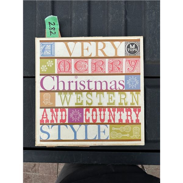 Tops A Very Merry Christmas Western And Country Style Record Album LP