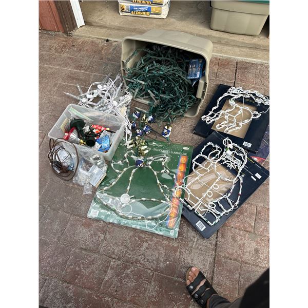 Lot of Vintage + Christmas Lights - some in box