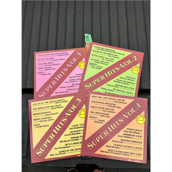 All 4 - Super HIts - Vol 1-4 Record Album LP