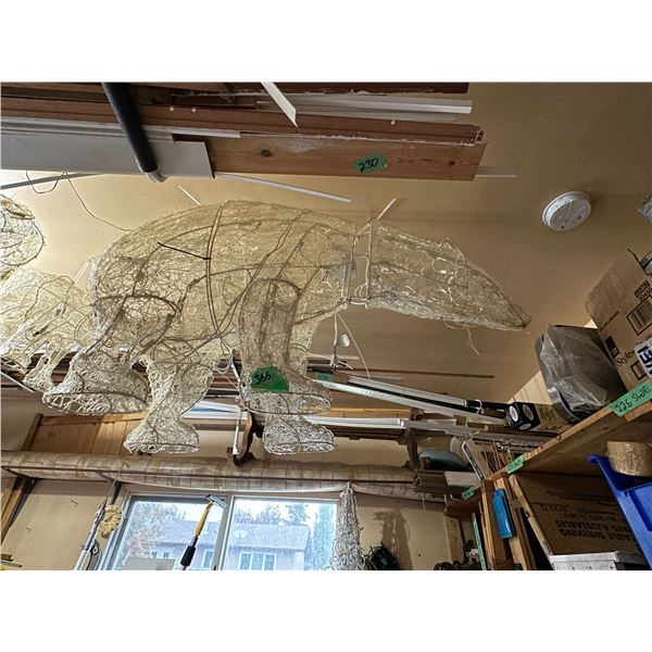 Lot of Large Outdoor Christmas Animal Lighted Statues