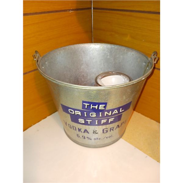 Metal Pail iwth Contents