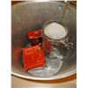 Image 2 : Metal Pail iwth Contents