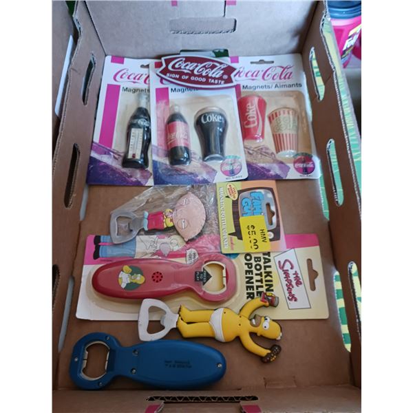 Flat with Coca COla & Simpsons Collectibles