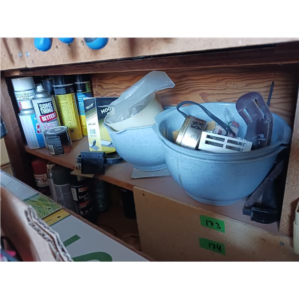 Contents of Shelf  - Lots of Goodies