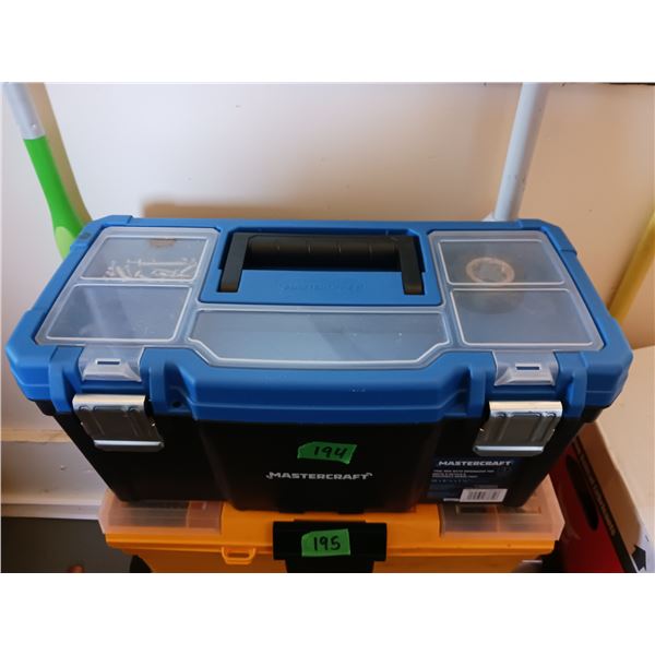 Mastercraft Plastic Tool Box with Contents