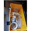 Image 2 : Large Plastic Tool Box with Rock Tumbling Supplies - Rough Raw Stones, Core Samples etc