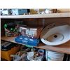 Image 1 : Contents of Shelf - Peerless Kitchen Faucet, Lighting, Bathroom Sink + Bag
