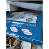 Image 2 : Contents of Shelf - Peerless Kitchen Faucet, Lighting, Bathroom Sink + Bag