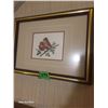 Image 4 : Lot of 3 Vintage Embroidered Needlepoint Framed Pictures