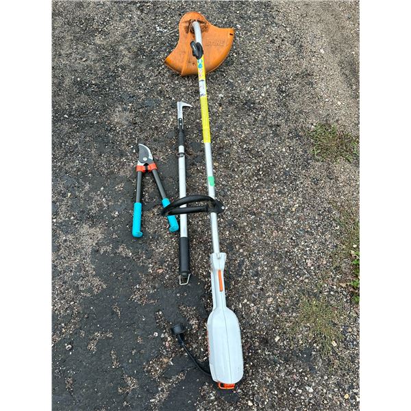 Stihl Trimmer Model FSE 60 + 2 Gardening Tools