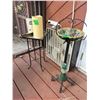 Image 1 : MCM Stand Up Ashtray, LED Candle + Outdoor Glass Side Side Table