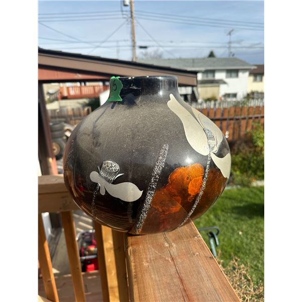 Large Vase, Flower Print