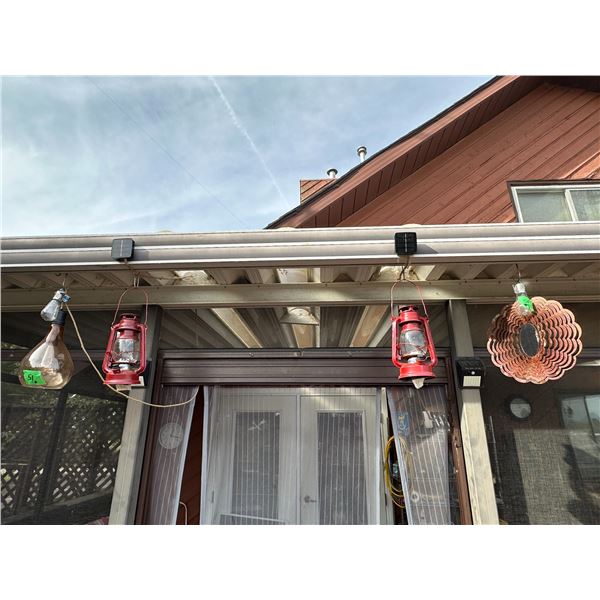 Lot of 5, Hanging Garden Lights And Decor