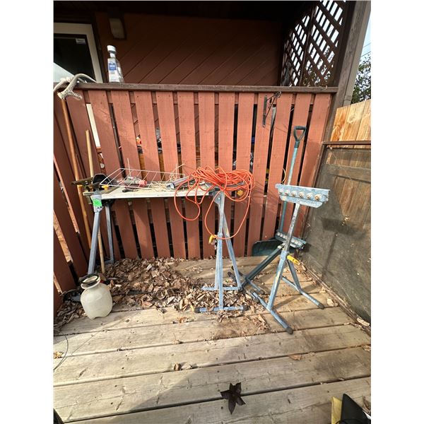Mastercraft Stands + Work Table + Extension Cord