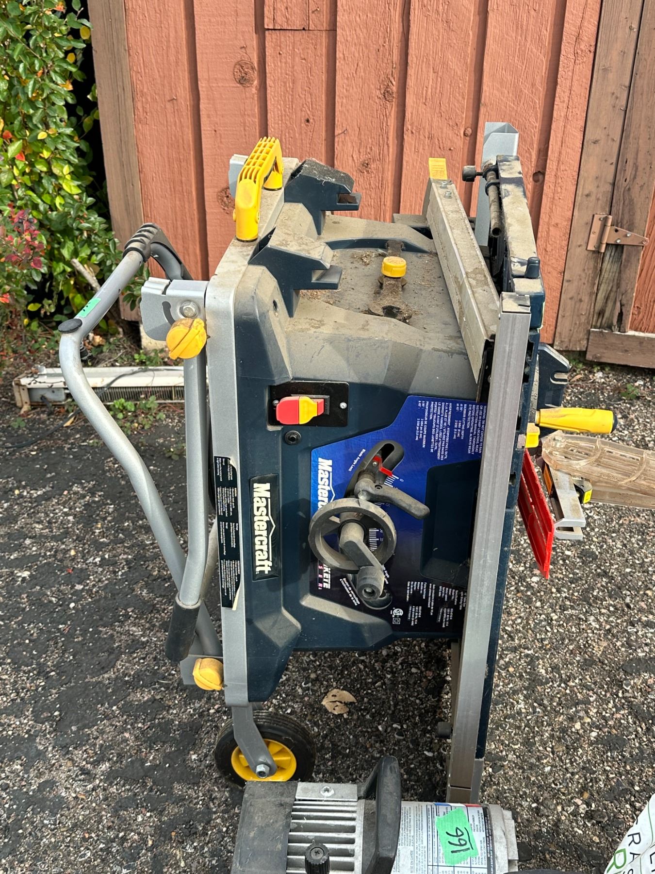 Mastercraft 15 Amp Portable Table Saw with Sliding Table, Model 05567428