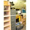 Image 3 : Huge lot from local store: display rack, tent, humidifiers, suitcases, file cabinets, cut off saw, s