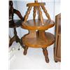 Image 3 : Lot of 6 end tables, lamp, TV stand, shoe rack and rocking chair (227)