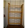 Image 5 : Lot of 6 end tables, lamp, TV stand, shoe rack and rocking chair (227)