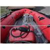 Image 9 : Inflatable Achilles skiff with trailer, 25hp Evinrude, anchor, oars, 2 gas jugs, fishing pole holder