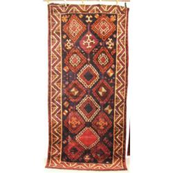 Persian Carpet - 43890 - Shiraz, 9.9'x4.6' - estimated retail value $2623 (8888)