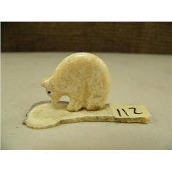 Ivory polar bear of ivory base (2)